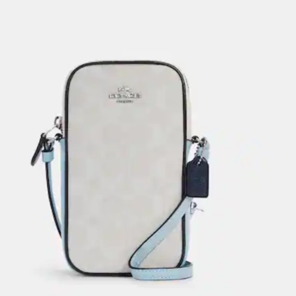 Coach Handbags - Coach north/south logo and light blue bag
